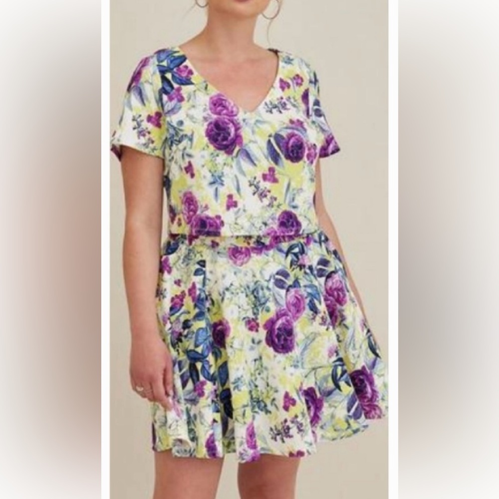Torrid floral skirt and top set